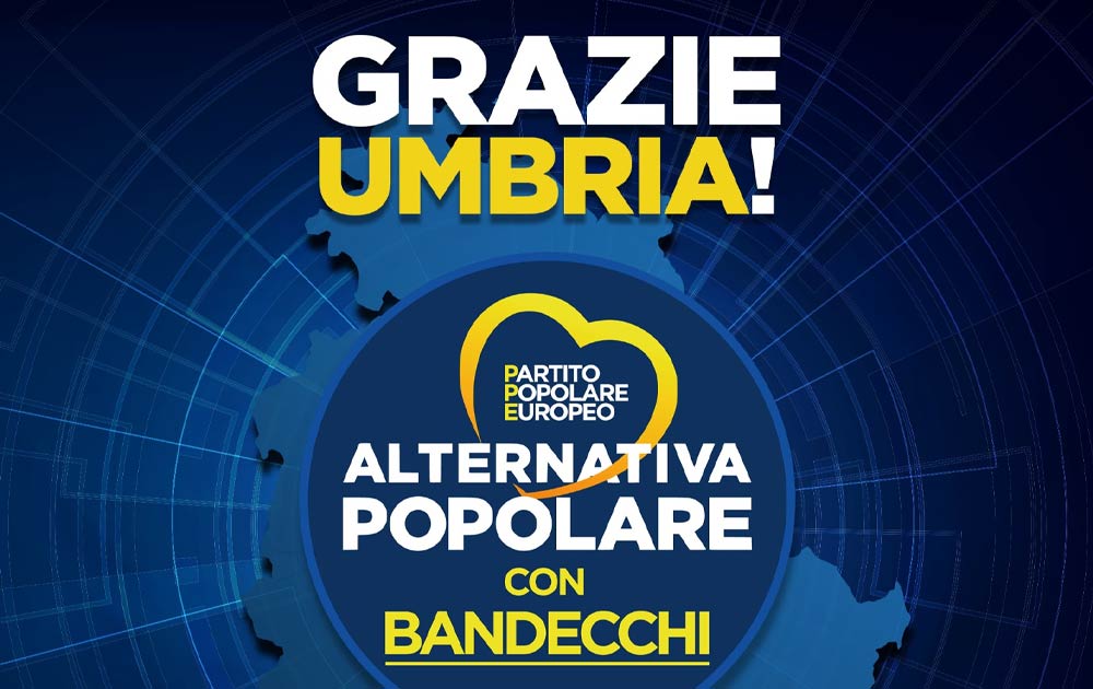 Umbria, congratulazioni a Proietti. AP continua il suo lavoro