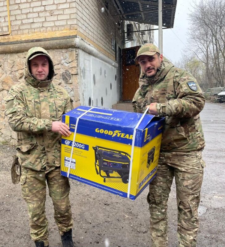 I generatori donati da Alternativa Popolare sono arrivati nel Donetsk