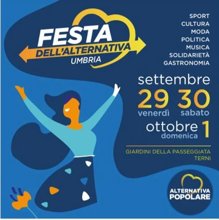 Svelato il programma della Festa dell’Alternativa – Umbria a Terni