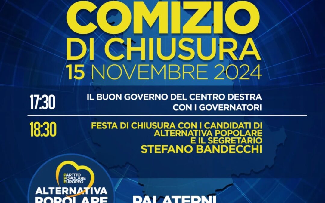 AP comizio chiusura Umbria