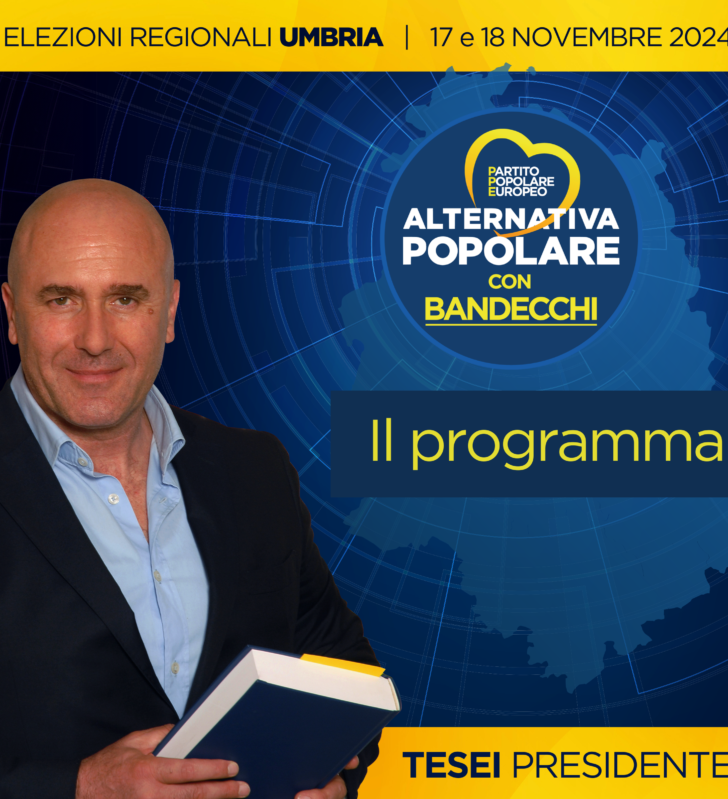 Il programma di Alternativa Popolare per l’Umbria: cinque punti